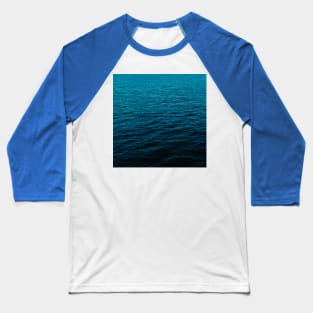 Blue Ocean Waves Baseball T-Shirt